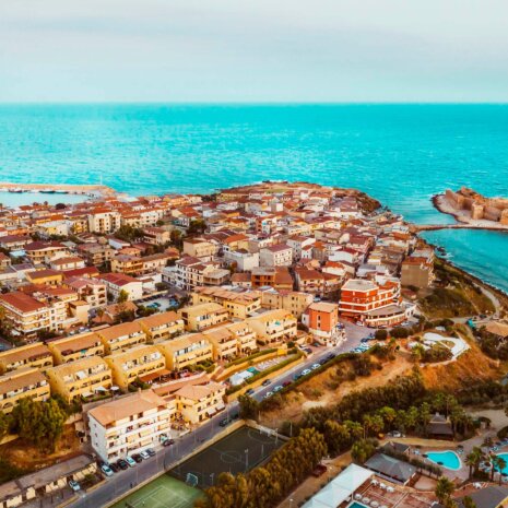 Landscape of Castella in Italy